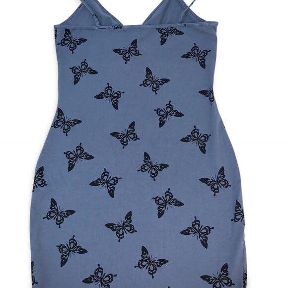 Wild Fable Butterfly Print Blue Dress Size XL - Picture 4 of 4